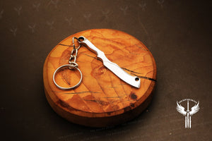 Handmade J2 steel Cleaver Shaped Keychain. Buy One Get One Free in a Ash wood Gift Box.Pro-Capolavoro1839