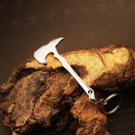 Handmade J2 steel Axe Shaped Keychain. Buy One Get One Free in a Ash wood Gift Box. Pro-Capolavoro1840