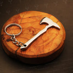 Handmade J2 steel Axe Shaped Keychain. Buy One Get One Free in a Ash wood Gift Box. Pro-Capolavoro1840