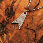 Hand forged Fish Tail Shaped Necklace Packed in Ash wood Gift Box. Pro-Capolavoro1842