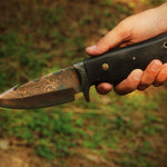 Handmade Copper Damascus steel Camping Skinner with Gut Hook. Pro-Tenace1603