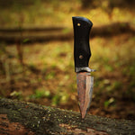 Handmade Copper Damascus steel Camping Skinner with Gut Hook. Pro-Tenace1603