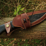 Handmade Copper Damascus steel Camping Skinner with Gut Hook. Pro-Tenace1603