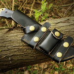 High carbon steel Golden coated hunting tracker TANTO knife. Pro-Capolavoro1848